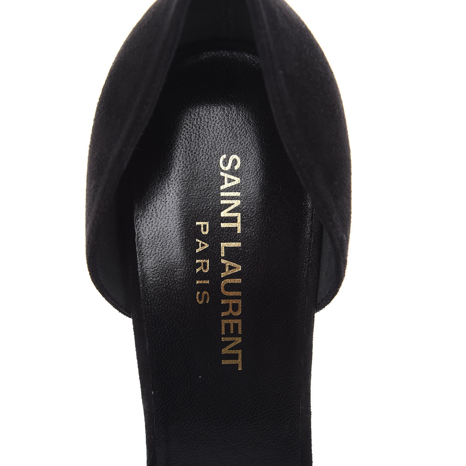 Saint Laurent Kid Scamosciato Skinny D'Orsay 105 Pumps 39.5 Black 6 of 9