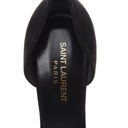 Saint Laurent Kid Scamosciato Skinny D'Orsay 105 Pumps 39.5 Black 6 of 9