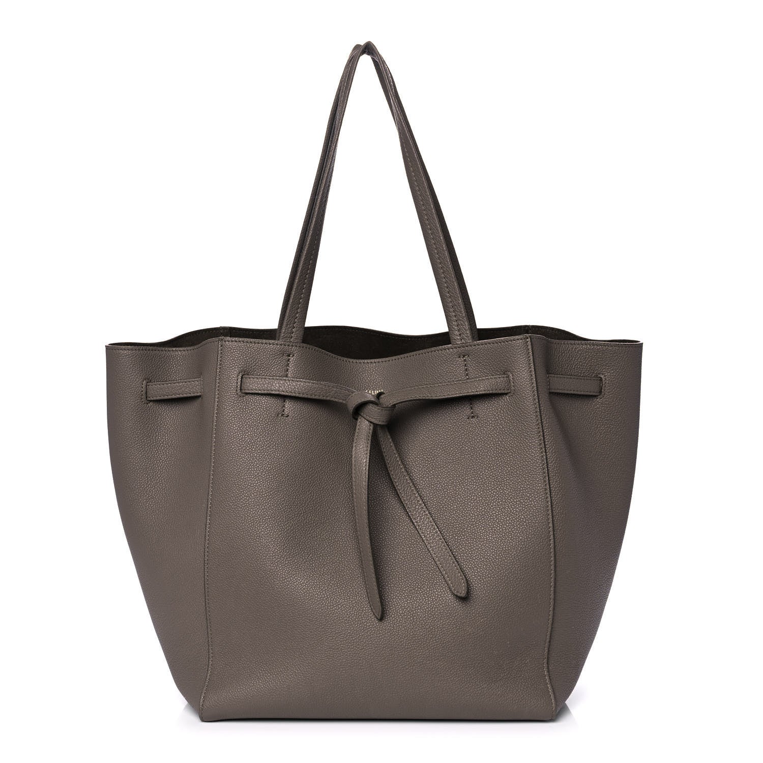 Celine Soft Grained Calfskin Small Belt Cabas Phantom Taupe 1 of 13