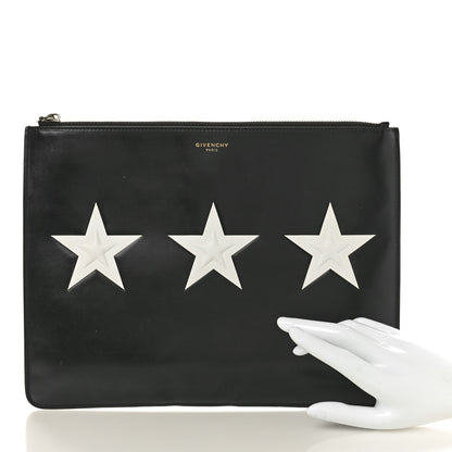 Givenchy Smooth Calfskin Large Star Pouch Black 2 of 9