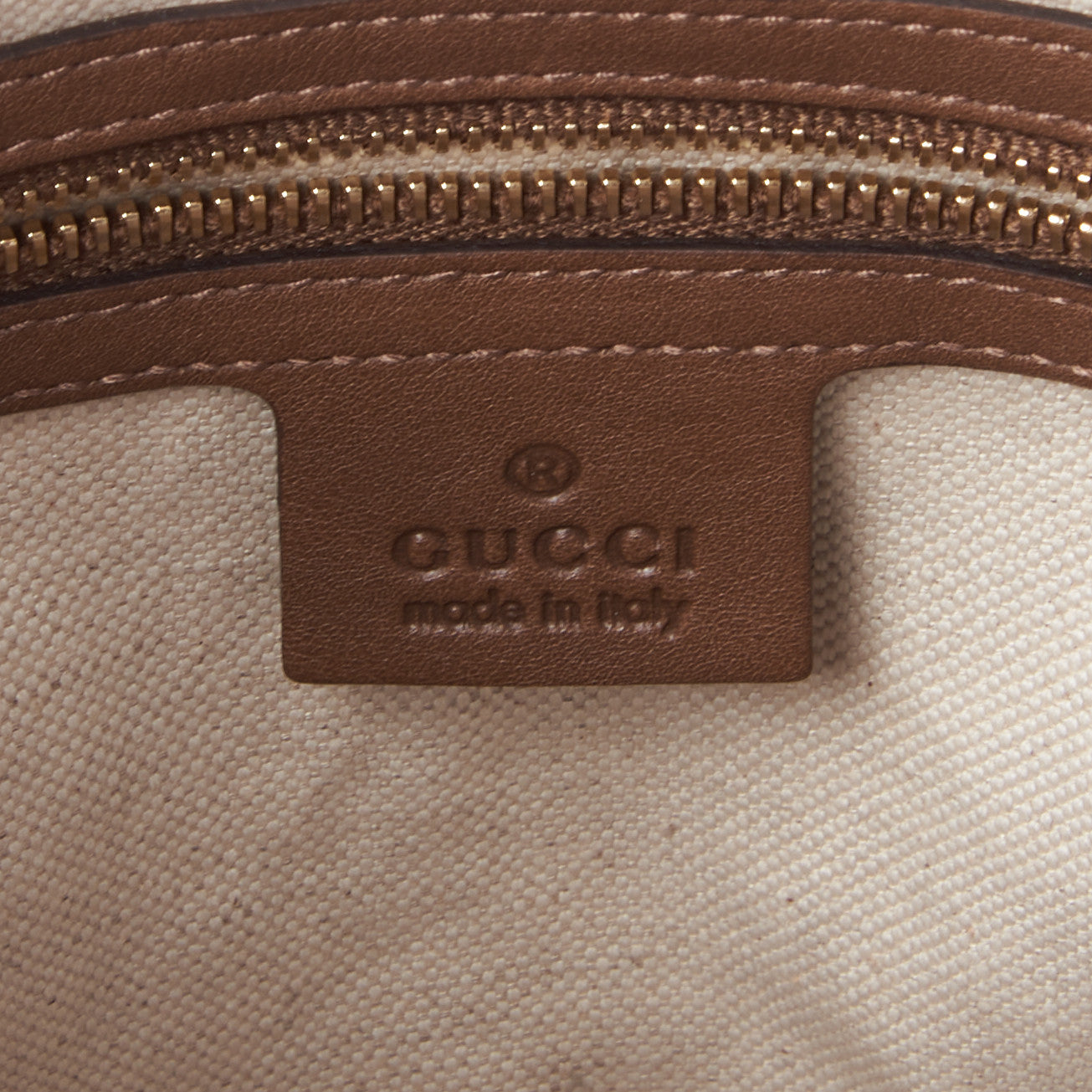 Gucci GG Supreme Monogram Margaux Calfskin Small Nice Top Handle Dome Bag Beige Ebony Acero 7 of 8