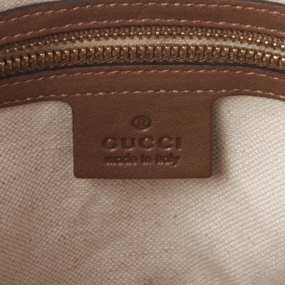 Gucci GG Supreme Monogram Margaux Calfskin Small Nice Top Handle Dome Bag Beige Ebony Acero 7 of 8