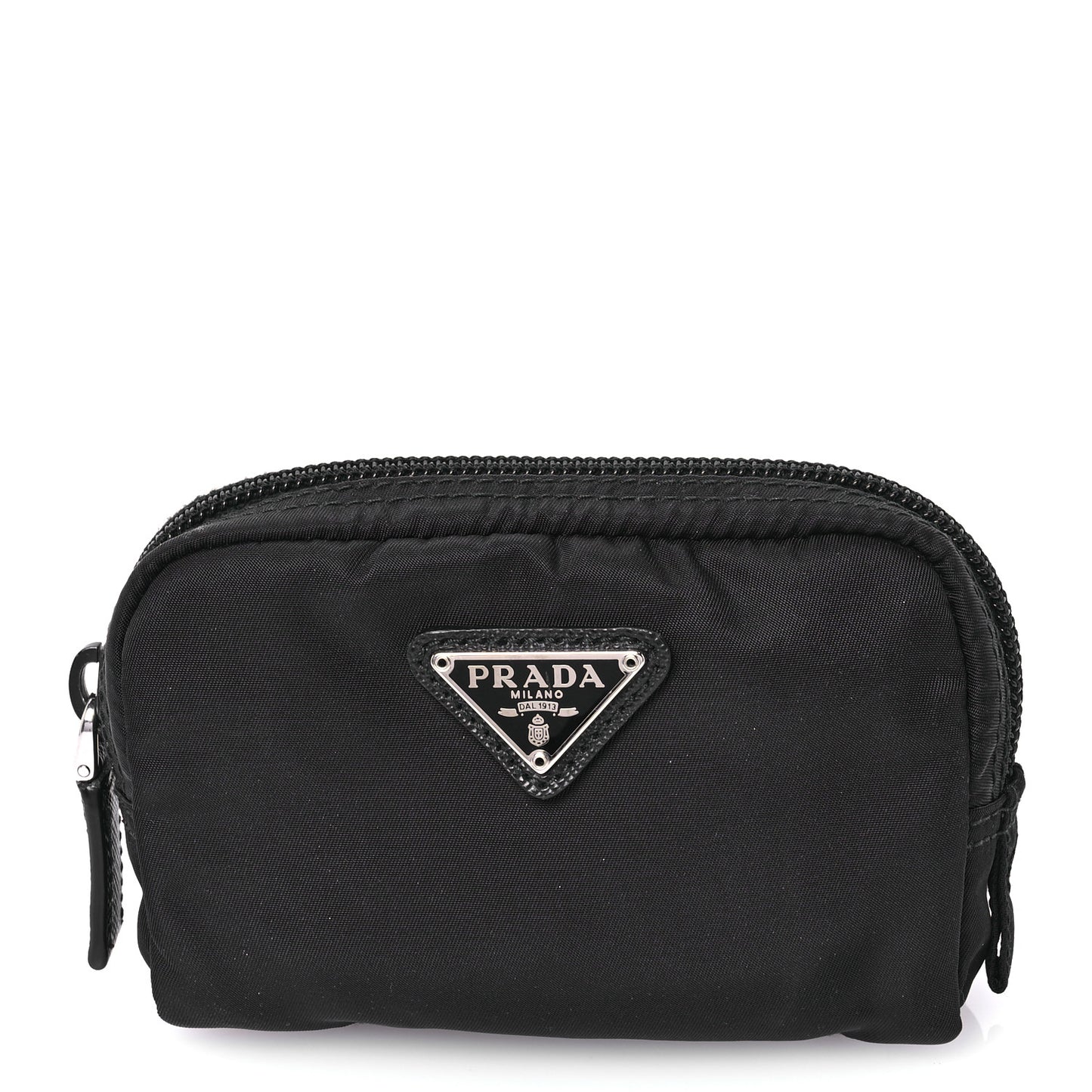 Tessuto Nylon Vela Cosmetic Pouch Black