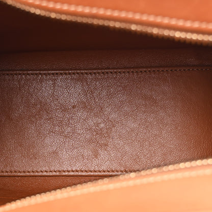 Celine Smooth Calfskin Tweed Nano Luggage Navy Tan 5 of 13