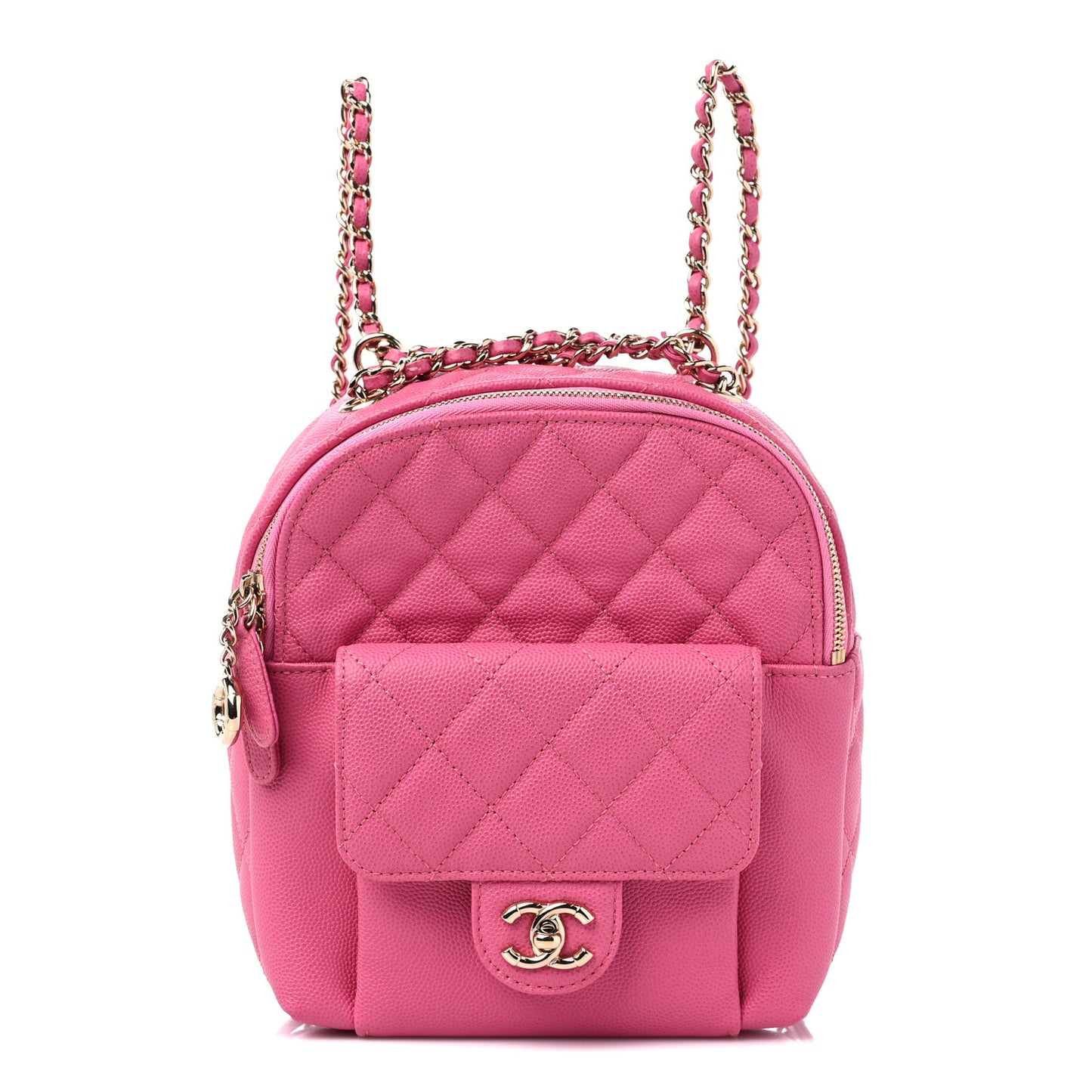 Caviar Quilted Small CC Day Backpack Pink