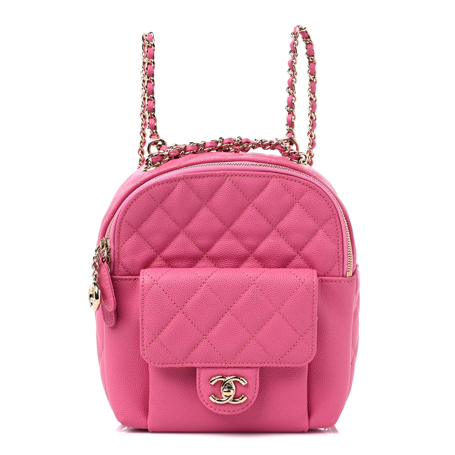 Chanel Caviar Quilted Small CC Day Backpack Pink 1 of 12