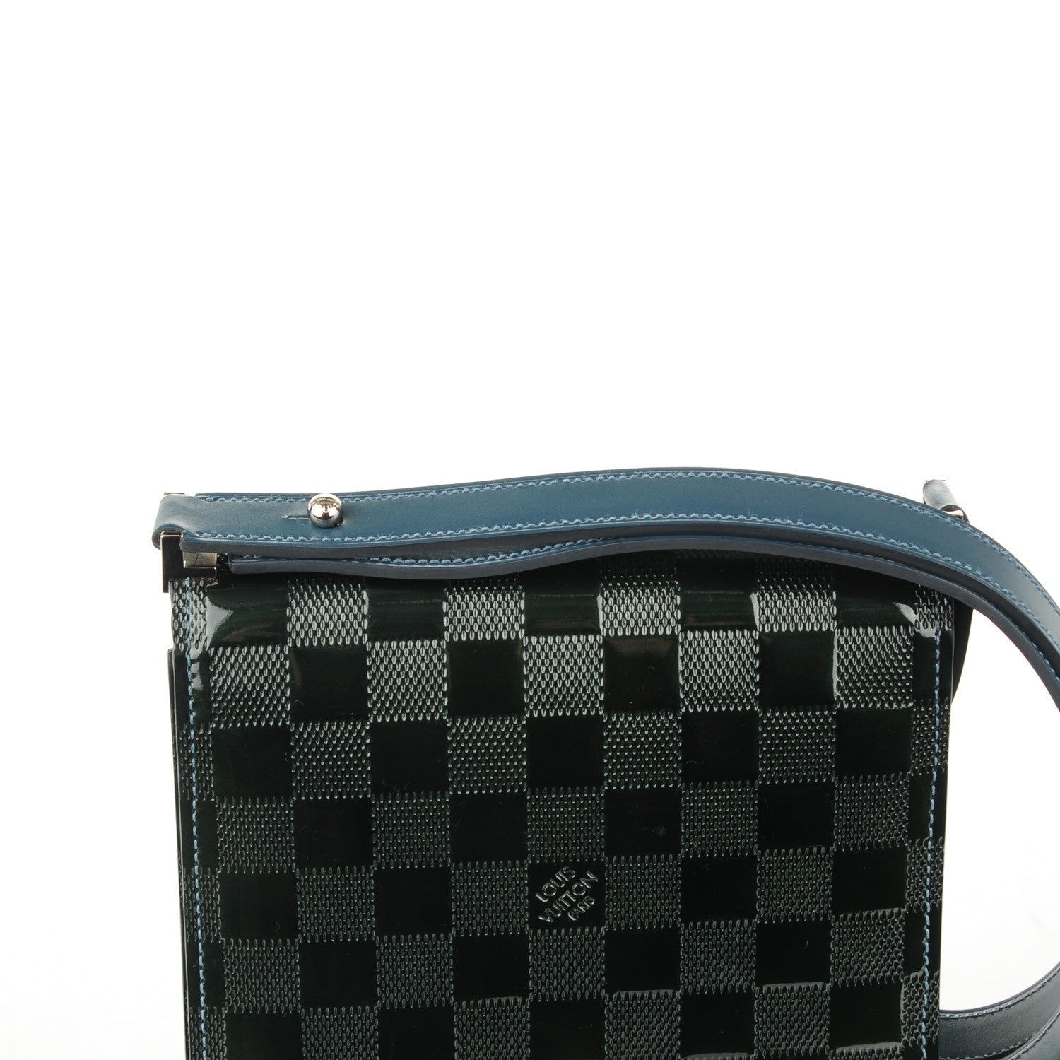 Louis Vuitton Damier Vernis Club Petrole Blue 9 of 9