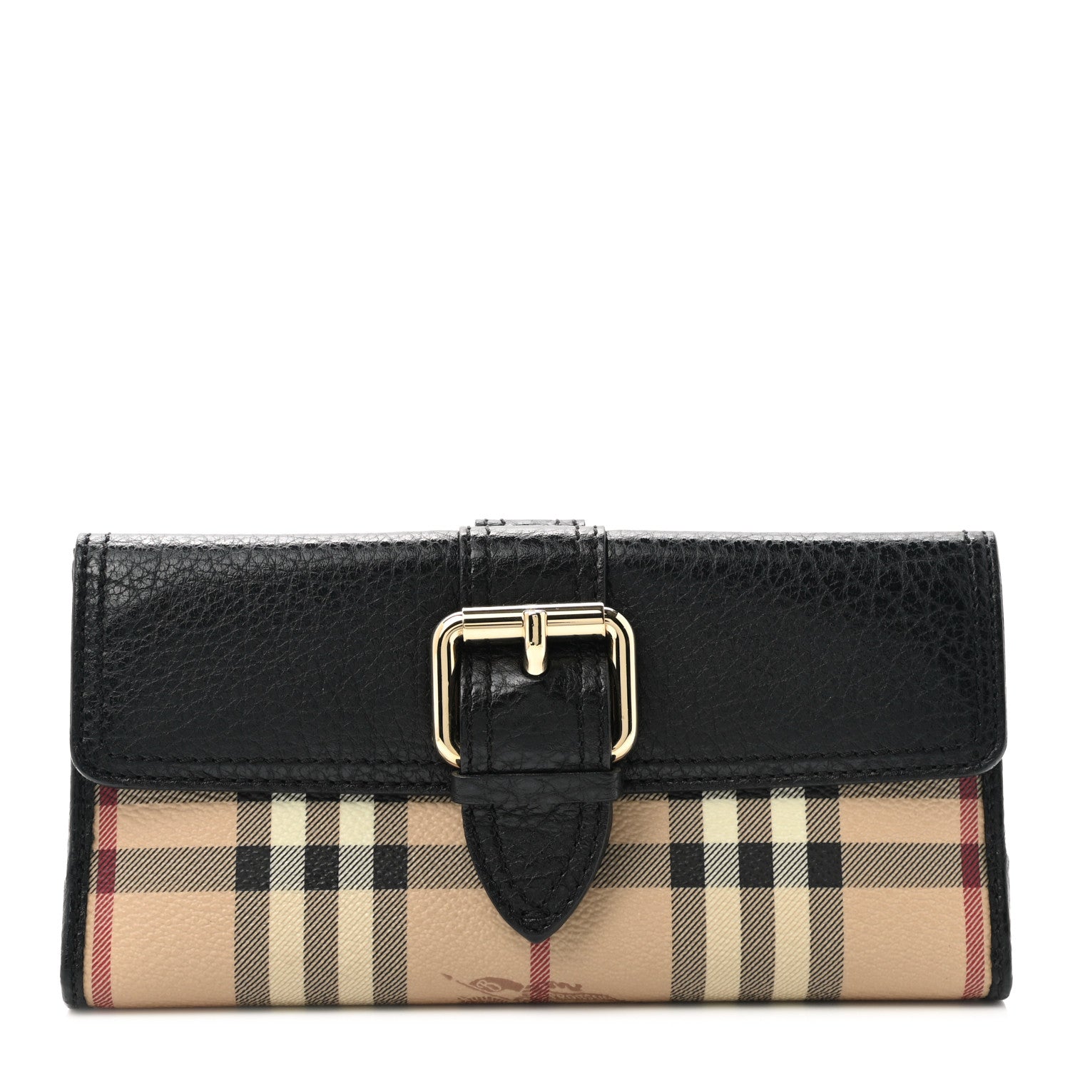 Burberry Haymarket Check Wallet Black 1 of 8