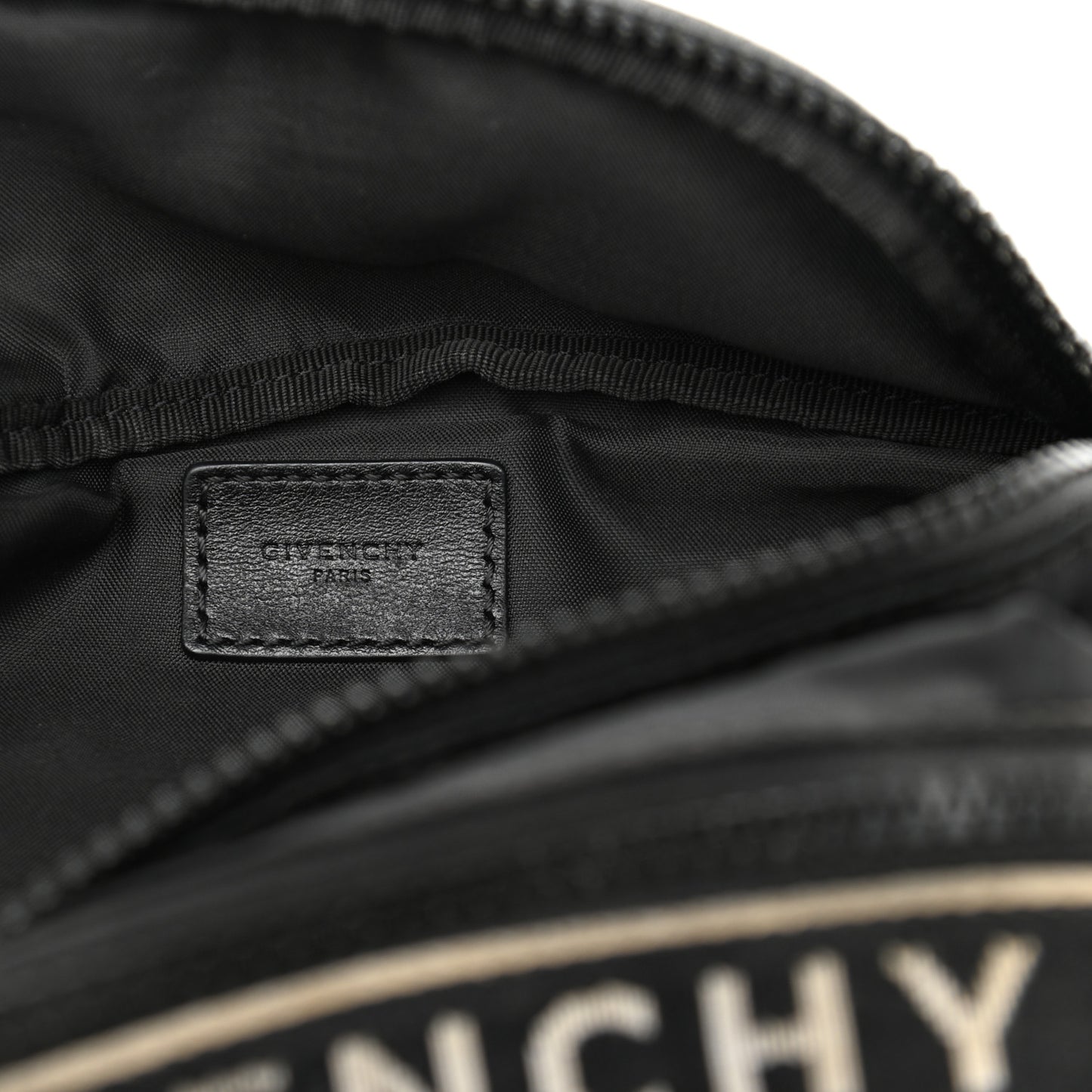 Nylon Logo Belt Bag Black