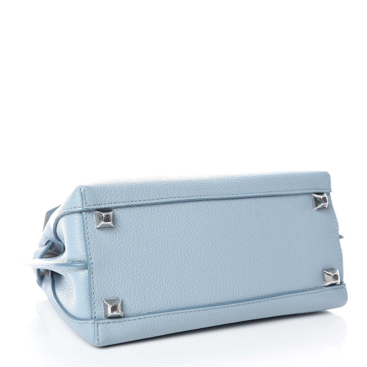 Grained Calfskin Small Milla Crossbody Sky Blue