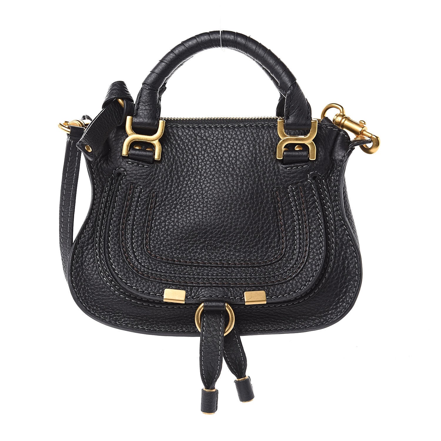 Chloe Calfskin Mini Marcie Satchel Black 1 of 10