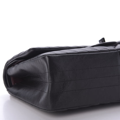 Chanel Aged Calfskin Chevron Quilted 2.55 Reissue 226 So Black 6 of 10