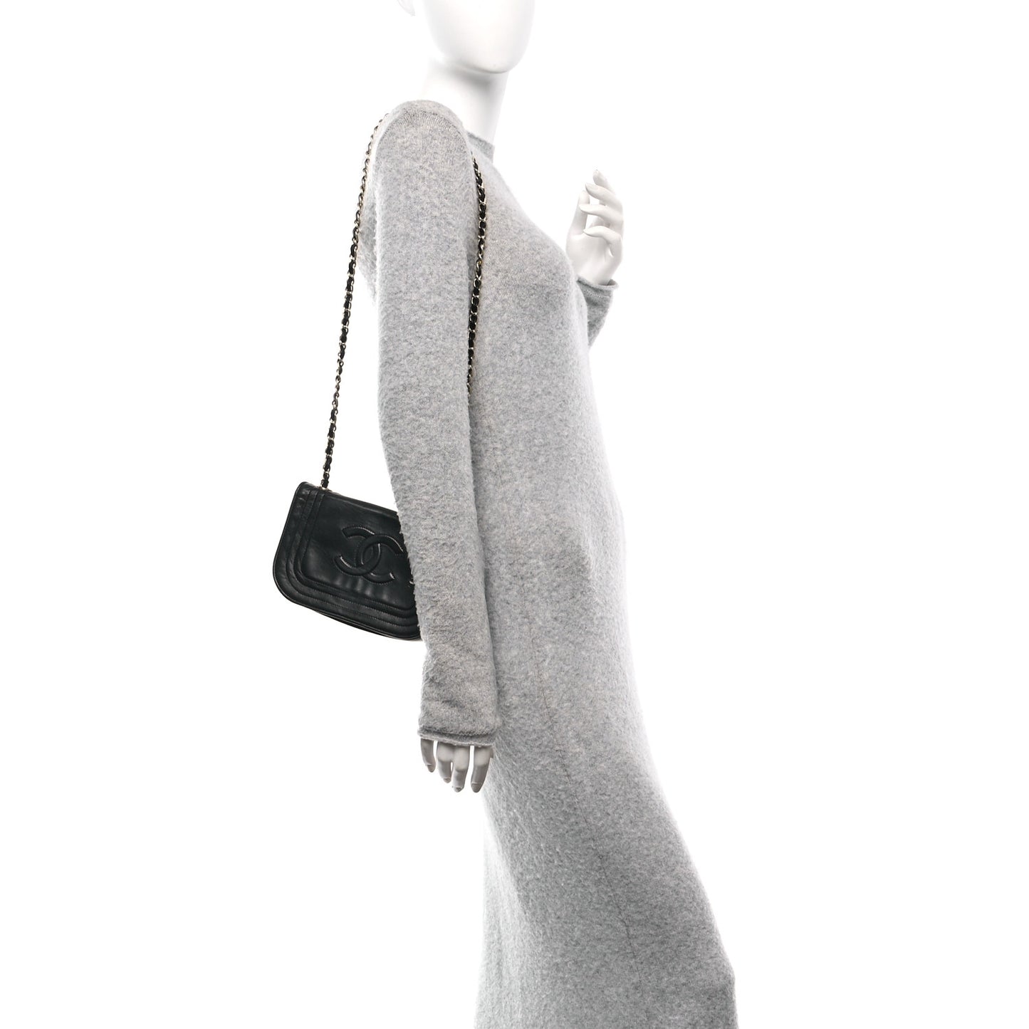 Lambskin Mini CC Timeless Flap Black