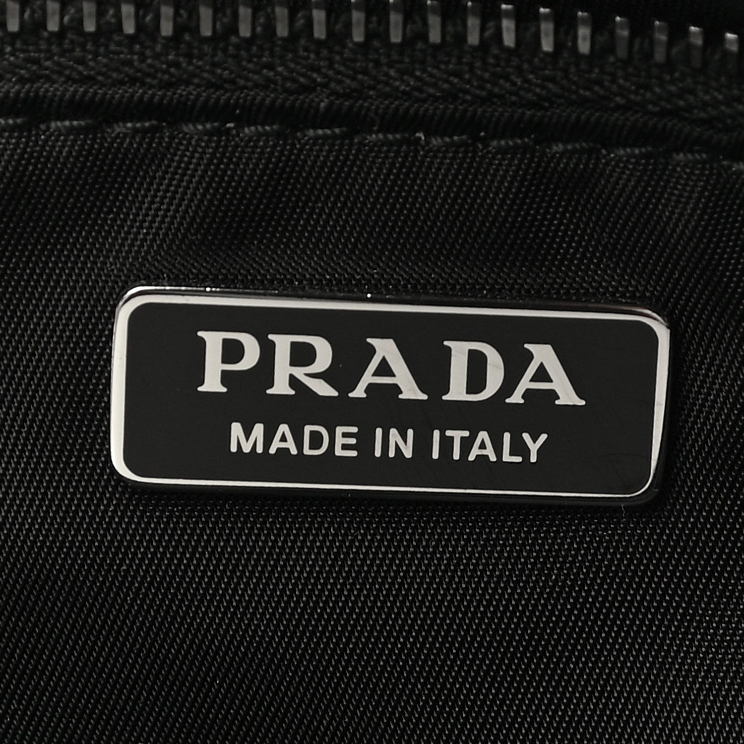 Prada Tessuto Nylon Soft Calf Chain Bag Black 4 of 9