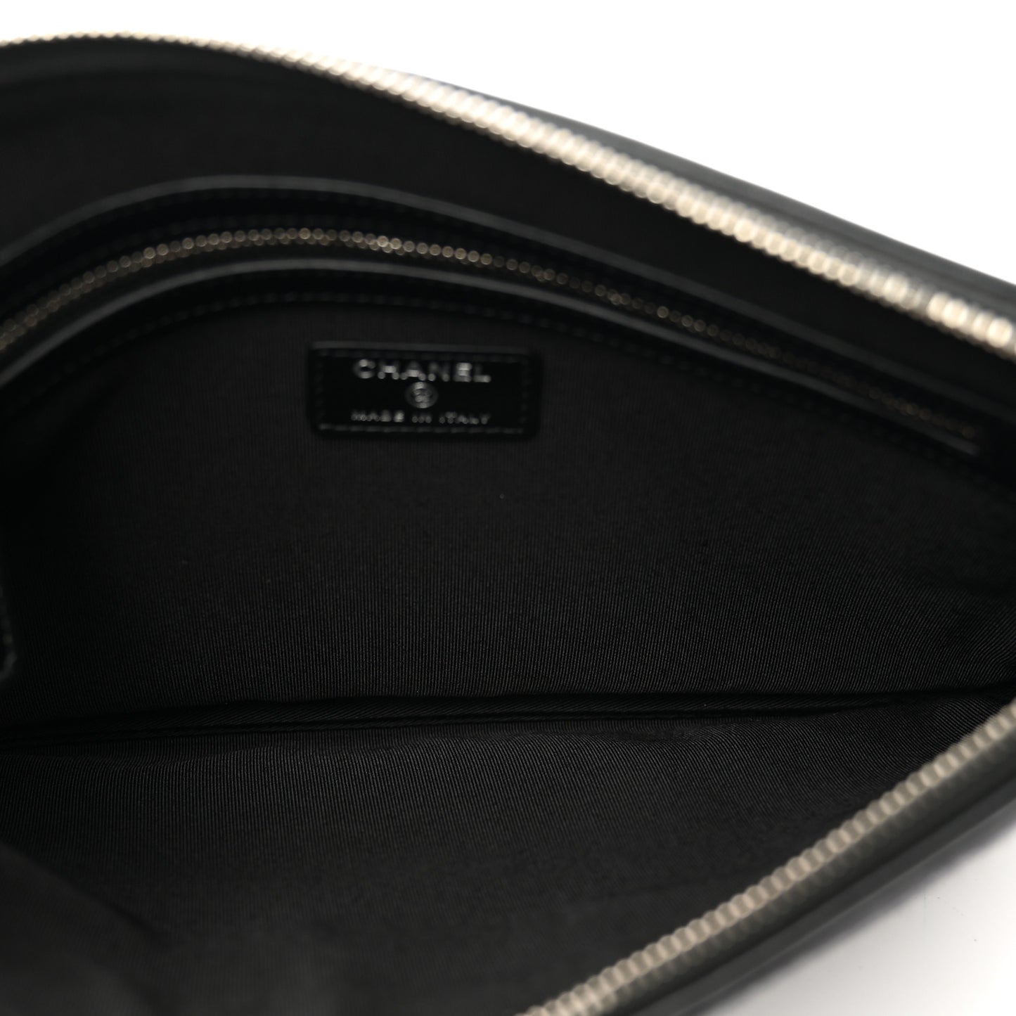 Wool Medium Deauville Cosmetic Pouch Black