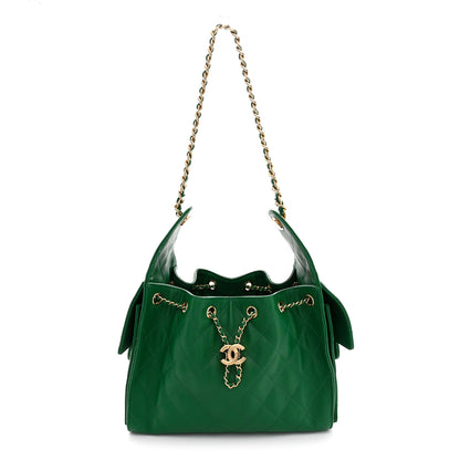 Chanel Caviar Quilted Small Chanel 25 Handbag Green 1 of 11