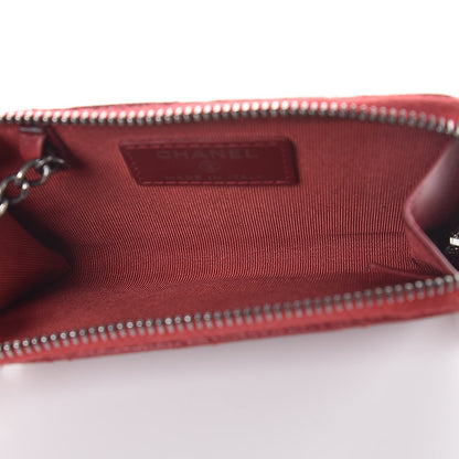 Chanel Caviar Quilted Key Holder Case Red 5 of 9