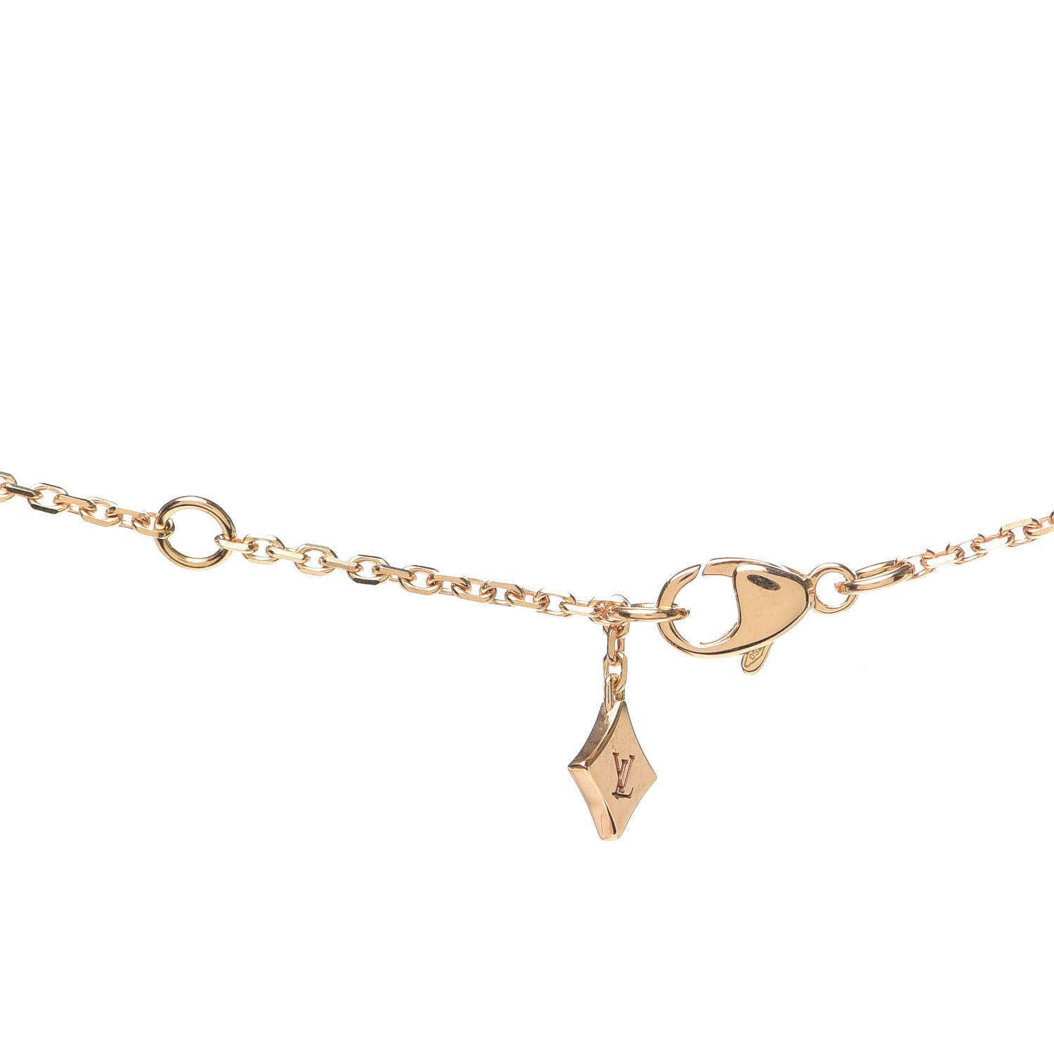 Louis Vuitton 18K Pink Gold Diamond Star Blossom Pendant Necklace 4 of 5