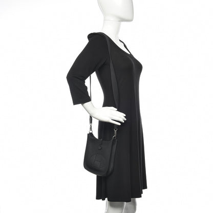Hermes Taurillon Clemence Evelyne TPM Black 2 of 10