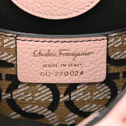 Salvatore Ferragamo Tumbled Calfskin Gancini Mini Bag Pink 6 of 9