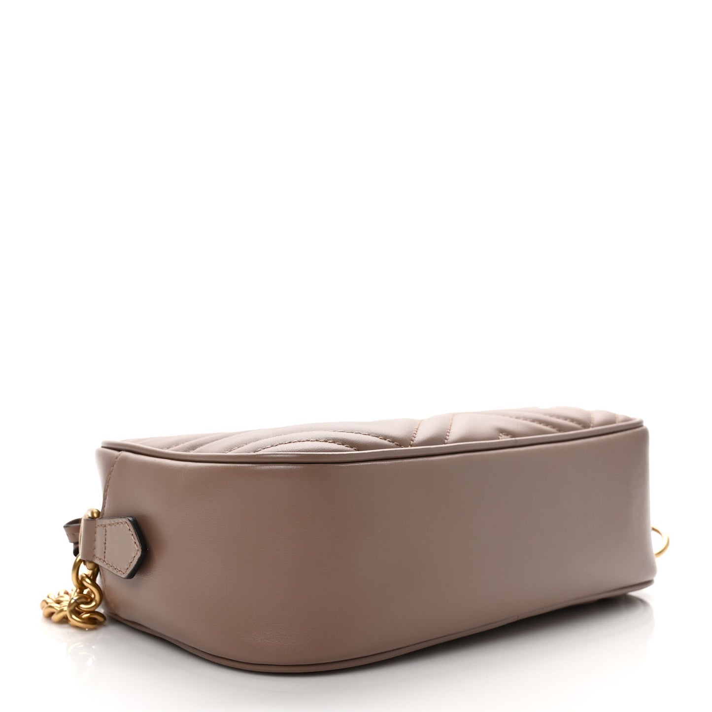 Calfskin Matelasse Small GG Marmont Chain Shoulder Bag Porcelain Rose