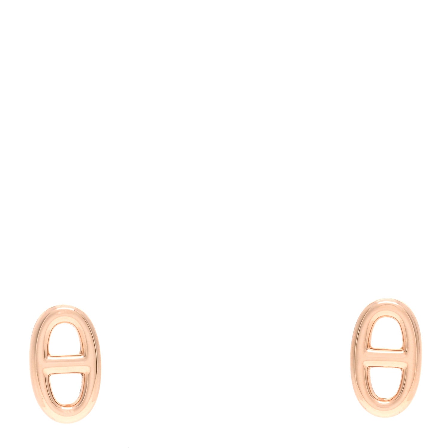 Hermes 18K Rose Gold TPM Farandole Stud Earrings 1 of 5