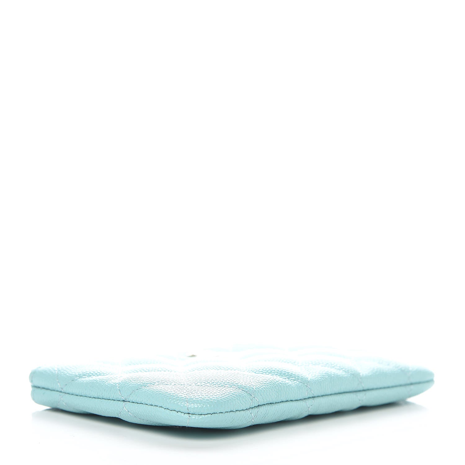 Chanel Caviar Quilted Small Cosmetic Case Light Blue 4 of 10
