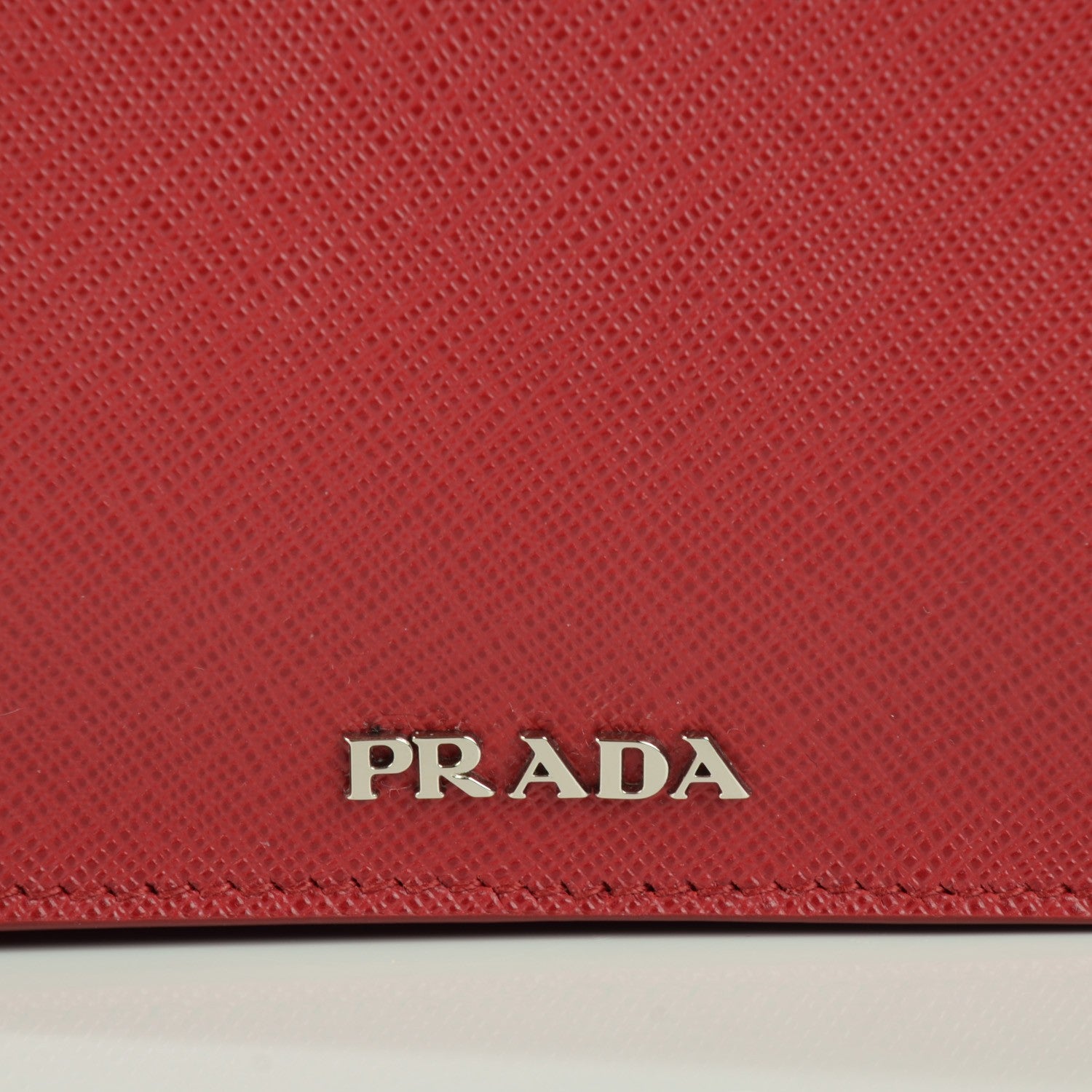 Prada Saffiano Lux Flap Crossbody Fuoco 6 of 9