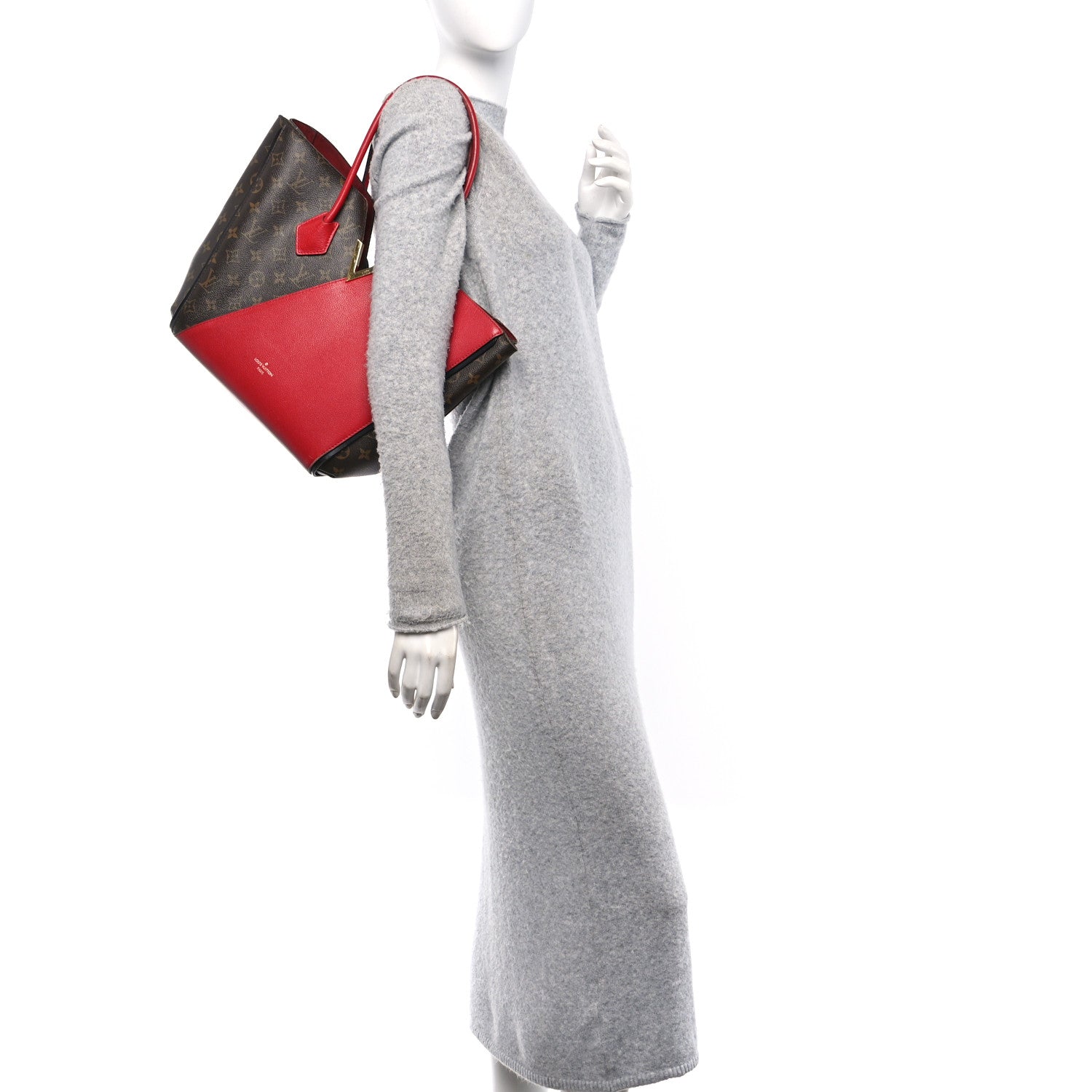 Louis Vuitton Calfskin Monogram Kimono Tote Cherry 2 of 12