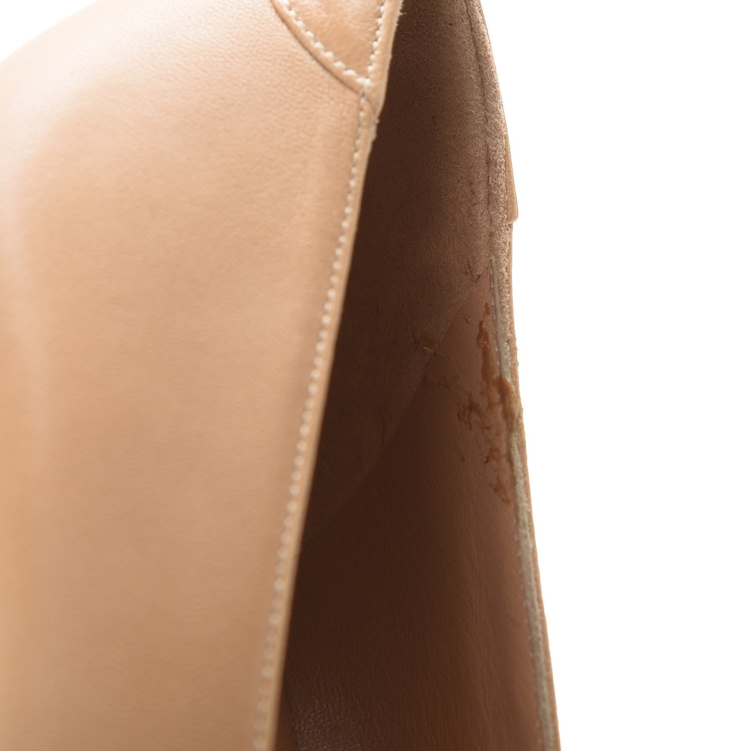 Chanel Lambskin Patent Cap Toe Pumps 41 Beige 8 of 10