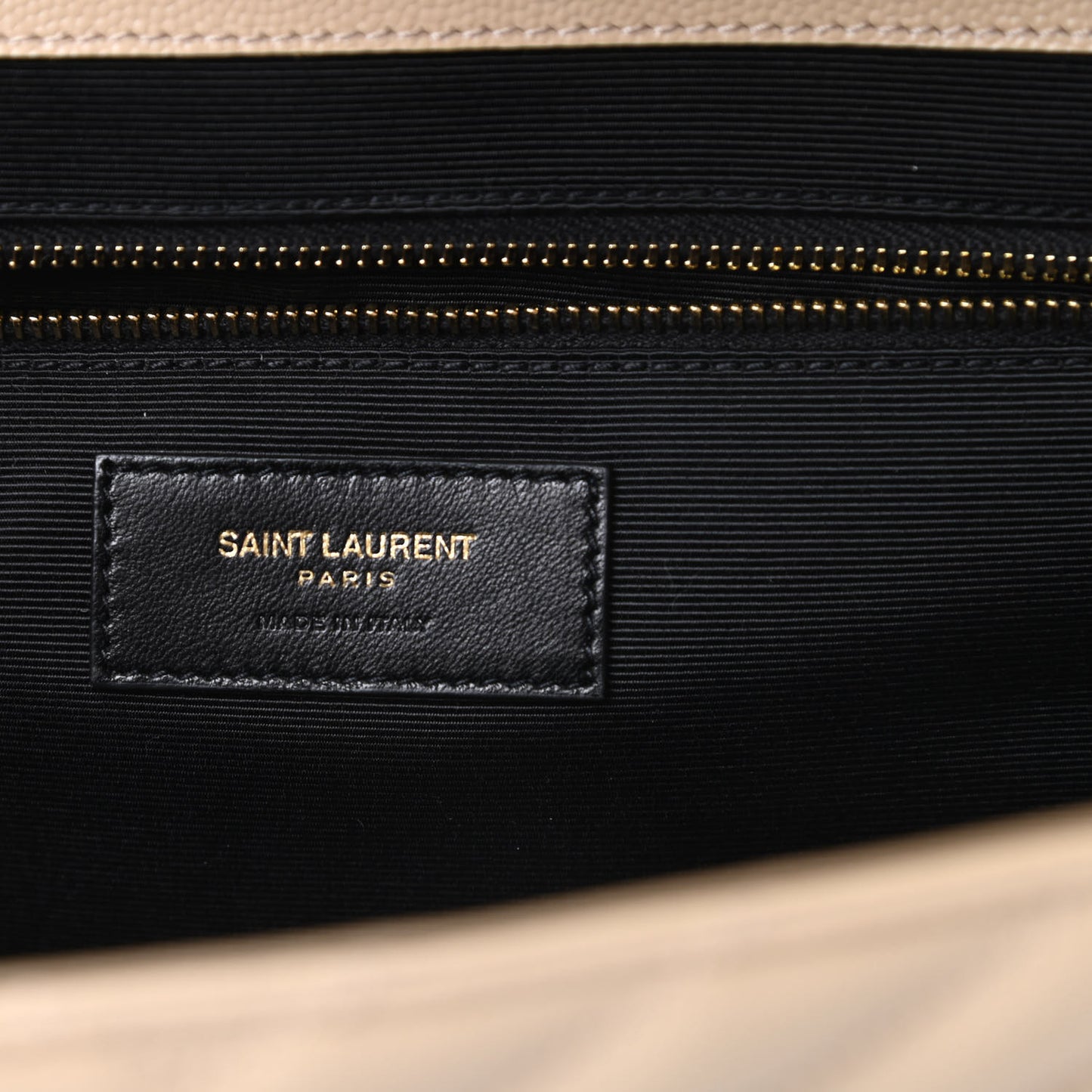 Grain De Poudre Matelasse Chevron Large Monogram Satchel Nude Powder