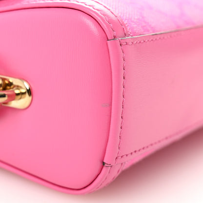 Gucci GG Monogram Textured Dollar Calfskin Small Luce Shoulder Bag Pink 12 of 12