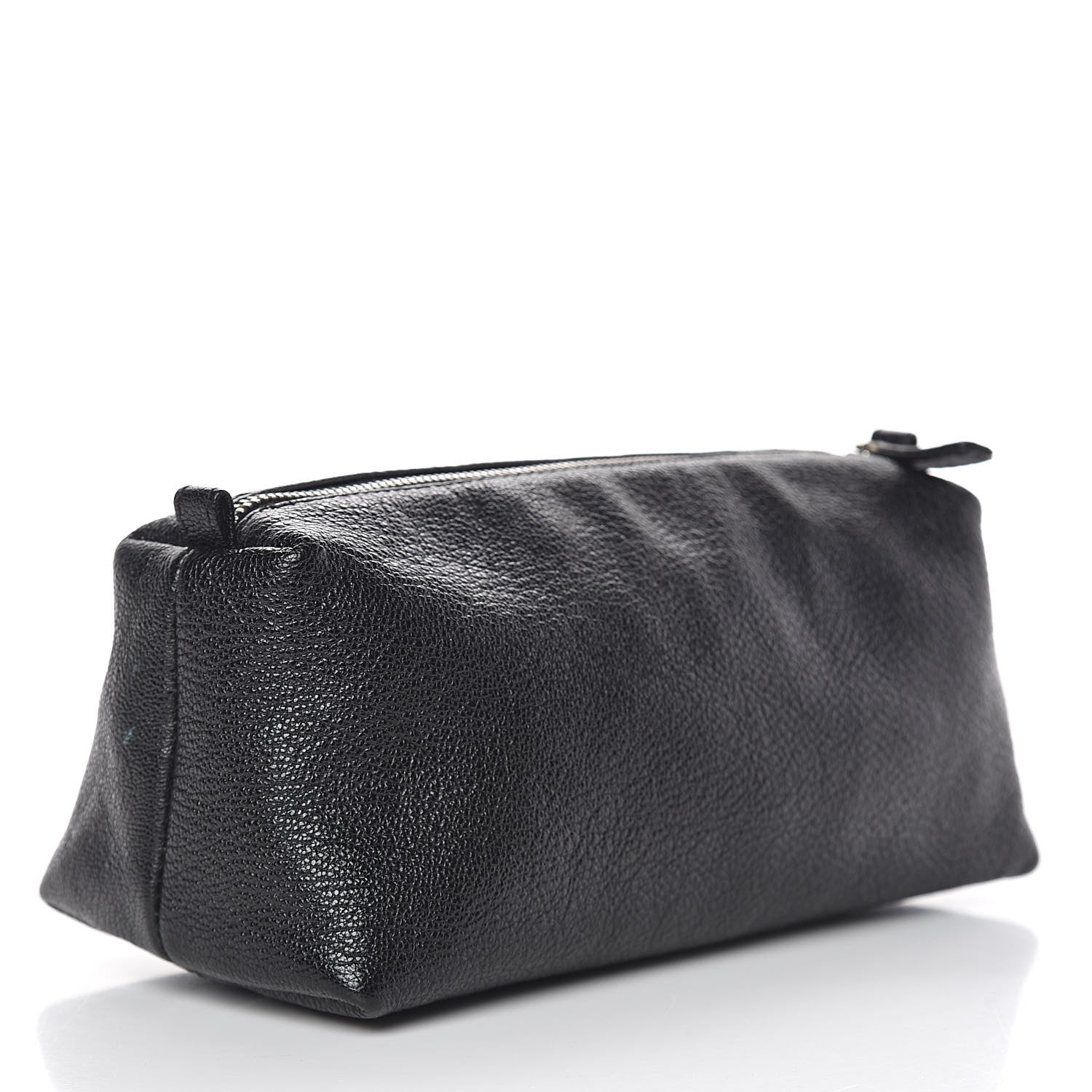 Chanel Calfskin Logo Cosmetic Case Black 3 of 12