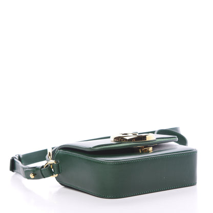 Chloe Shiny Calfskin Suede Mini C Double Carry Green 3 of 9