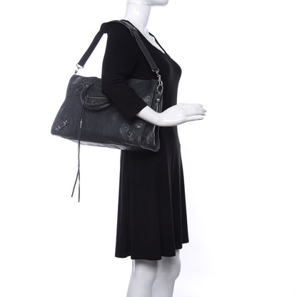 Balenciaga Agneau Classic Silver Hardware City Gris Fossile 2 of 10