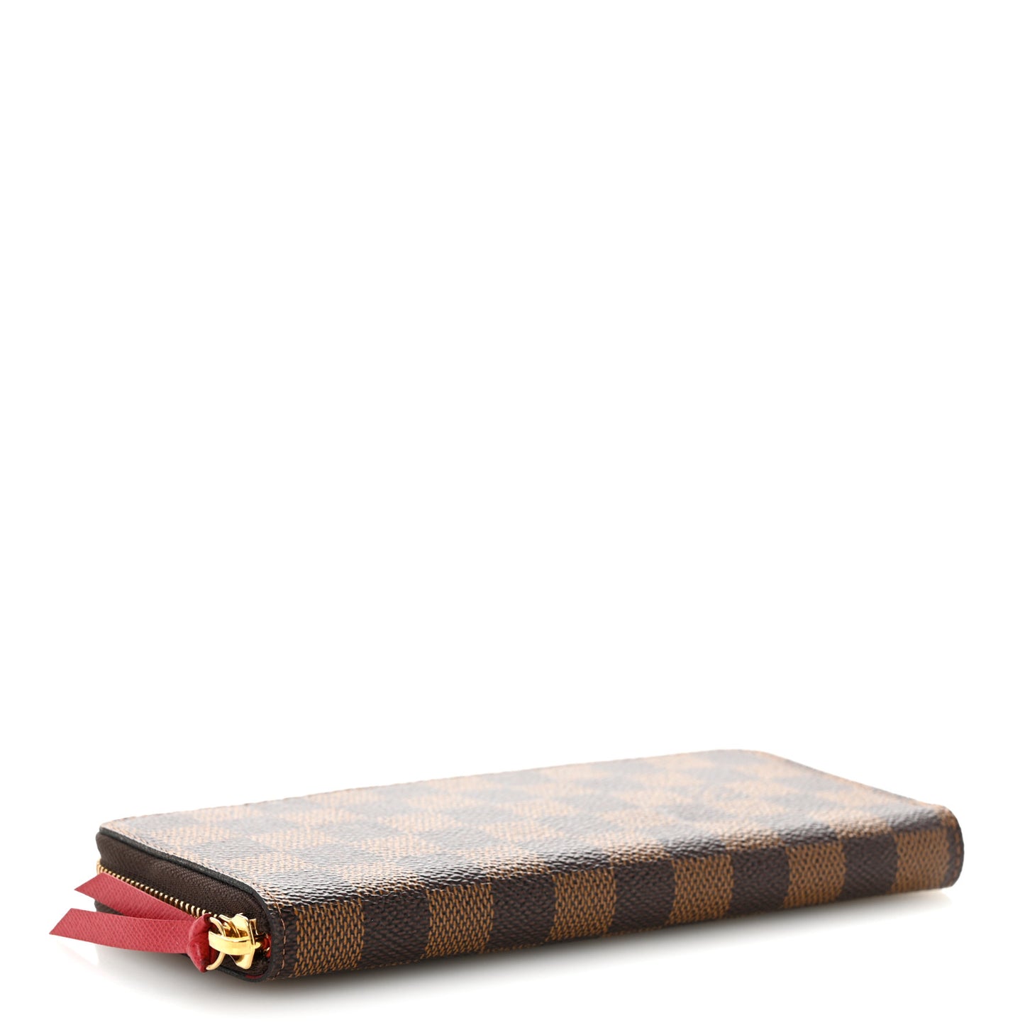 Damier Ebene Clemence Wallet Cherry