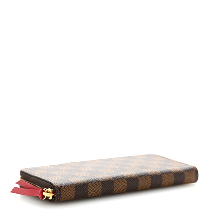 Louis Vuitton Damier Ebene Clemence Wallet Cherry 4 of 10