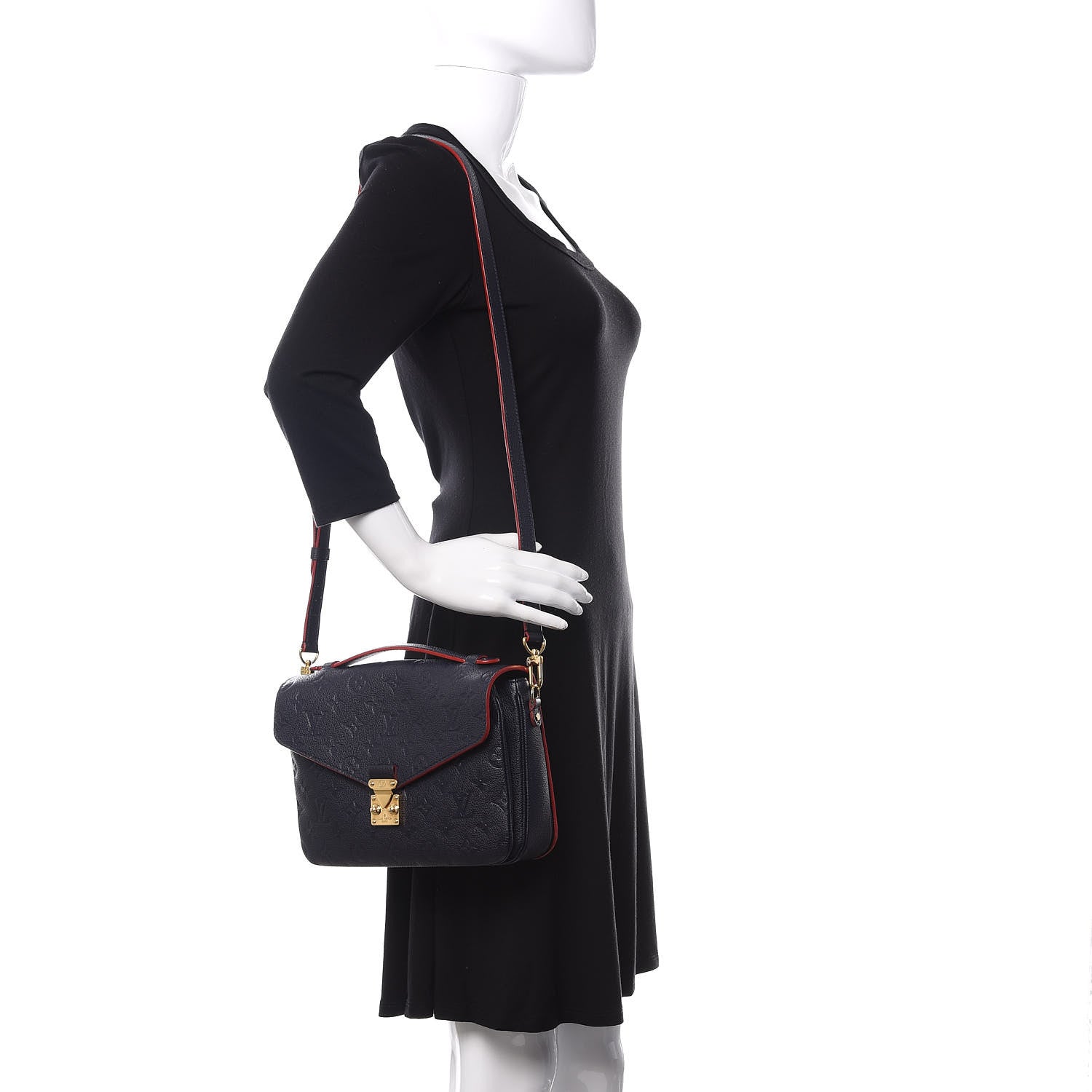 Louis Vuitton Empreinte Pochette Metis Marine Rouge 2 of 10