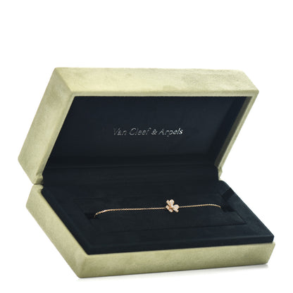 Van Cleef & Arpels 18K Yellow Gold Diamond Mini Frivole Pave Bracelet 6 of 6