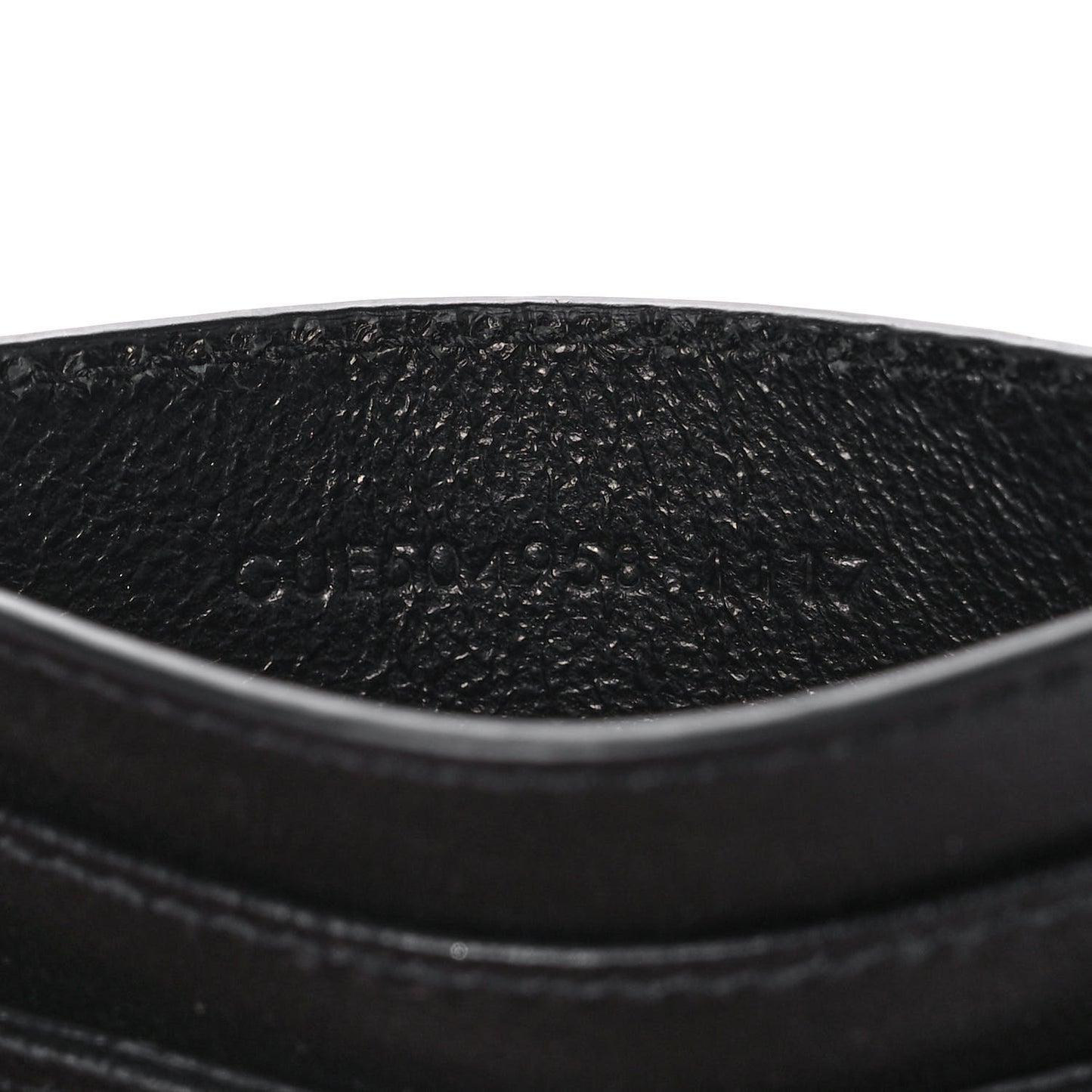 Calfskin Y Quilted Monogram LouLou Credit Card Case Black