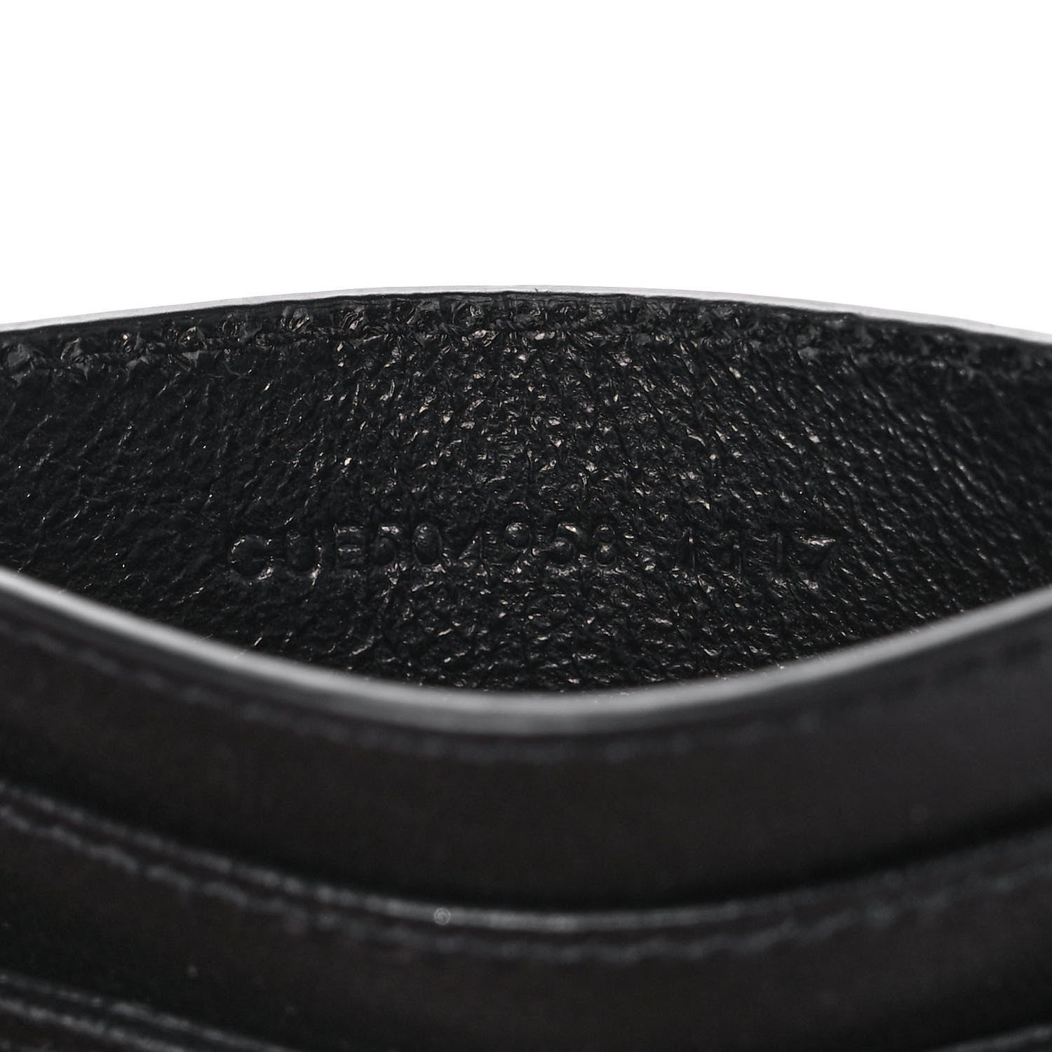 Saint Laurent Calfskin Y Quilted Monogram LouLou Credit Card Case Black 7 of 10