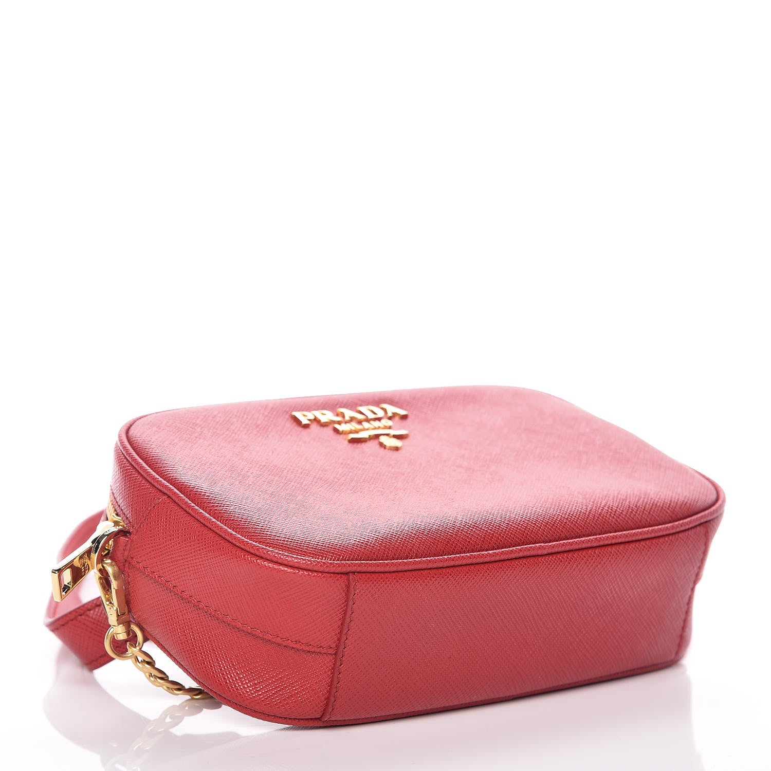 Prada Saffiano Lux Belt Bag Fuoco 6 of 12