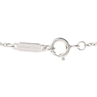 Tiffany Platinum Diamond Mini Vintage Oval Key Pendant Necklace 4 of 7