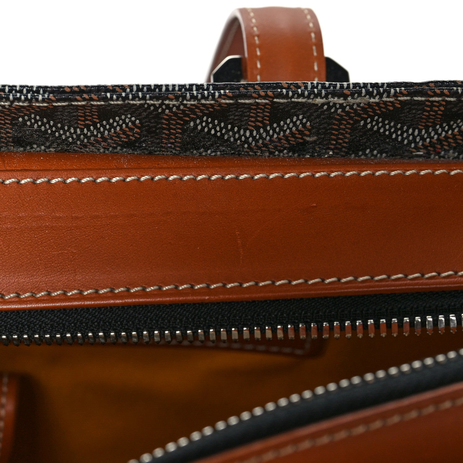Goyard Goyardine Sac Marie Galante MM Black Gold 12 of 12