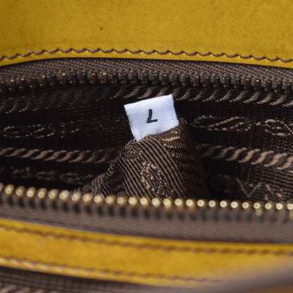 Prada Spazzolato Medium Double Zip Tote Sole Fume 8 of 18