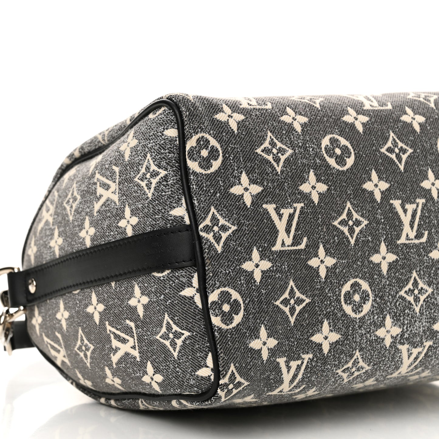 Denim Monogram Jacquard Speedy Bandouliere 25 Black