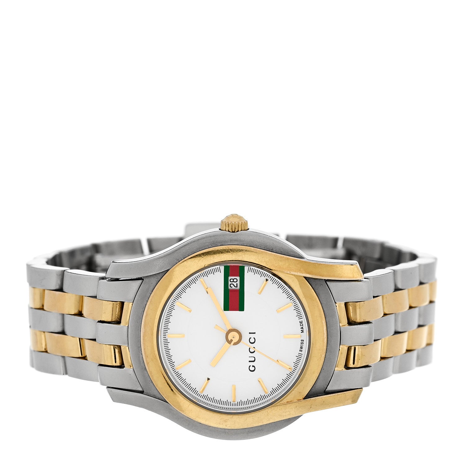 Gucci Stainless Steel 27mm 5500L Two Tone Quartz Watch 1874462
