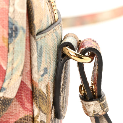 Gucci GG Supreme Monogram Water Flora Web Studded Mini Ophidia Flap Shoulder Bag Beige White Multicolor 11 of 12