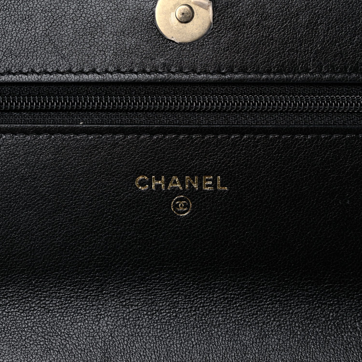 Chanel Lambskin Quilted Chanel 19 Wallet On Chain WOC Black 6 of 16