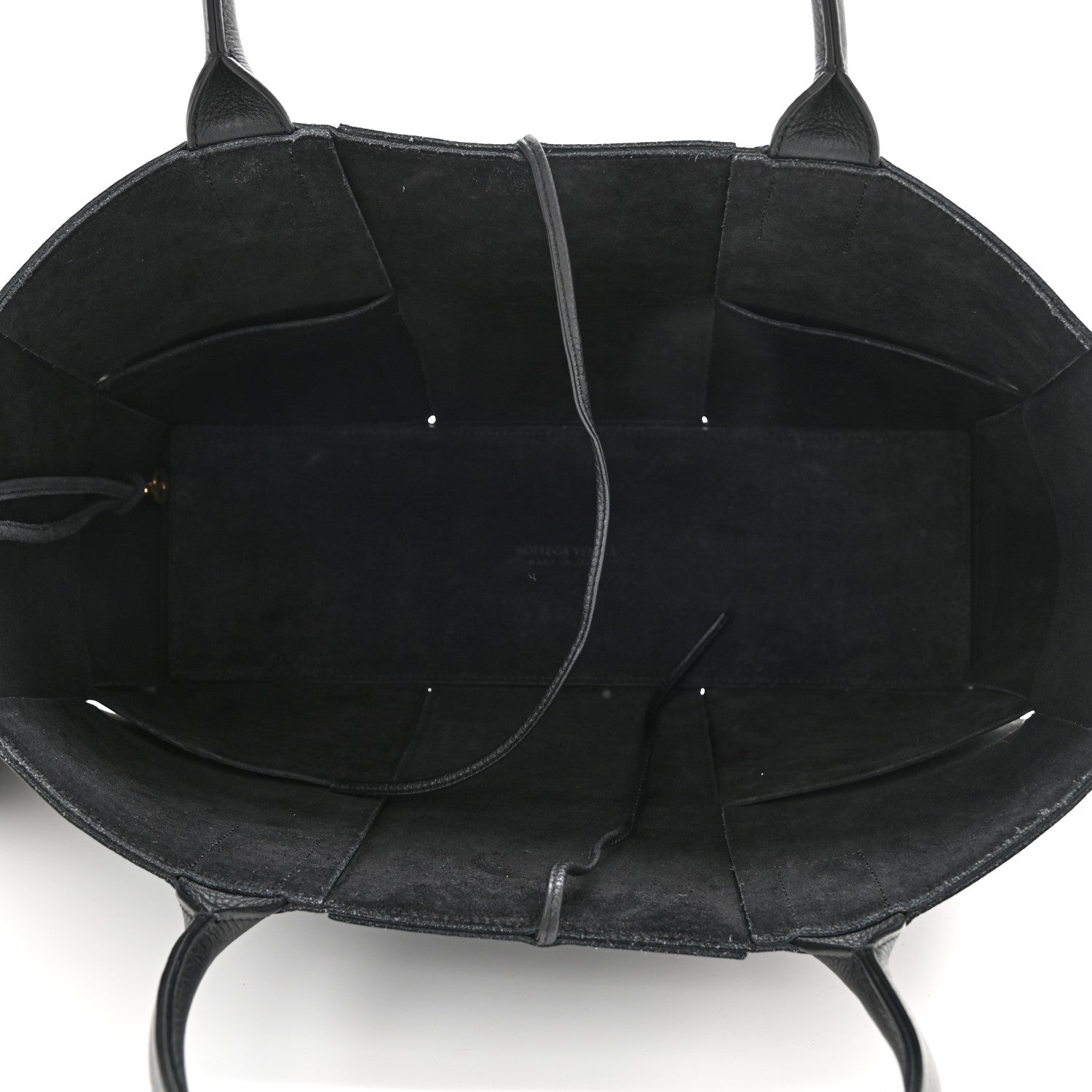 Bottega Veneta Grained Calfskin Maxi Intrecciato Arco Tote Black 6 of 10